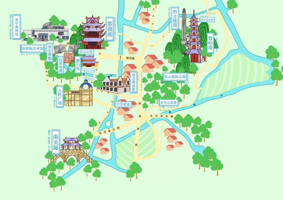浙江智能语音手绘导览地图系统